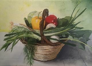 CESTO DI VERDURE ESTIVO - a Paint Artowrk by Mariapace Gritti Morlacchi